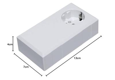 TRU COMPONENTS ESO 1250 E Stekkerbehuizing 125 x 67 x 50 Polycarbonaat, ABS Lichtgrijs 1 stuk(s)