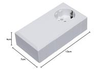 TRU COMPONENTS ESO 1250 E Stekkerbehuizing 125 x 67 x 50 Polycarbonaat, ABS Lichtgrijs 1 stuk(s) - thumbnail