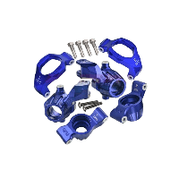 Aluminium 7075 Front C-Hubs Front + Rear Knuckle Arms, Blauw - Traxxas Maxx - thumbnail