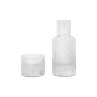 ferm LIVING Ripple Karaf Set van 2 - Clear - thumbnail