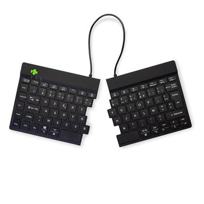 R-Go Tools Split Break toetsenbord Draadloos Zwart Azerty Frans
