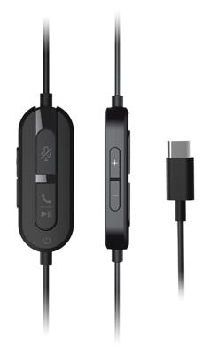 Creative Chat USB, On Ear headset Kabel Stereo Zwart Volumeregeling, Microfoon uitschakelbaar (mute)