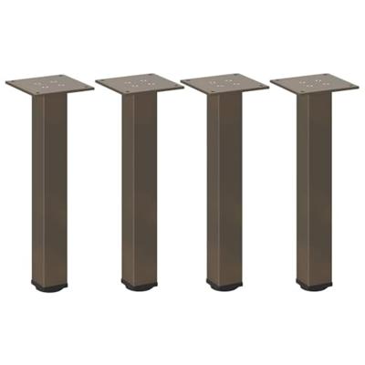 Salontafelpoten 4 st 30-32 cm staal naturel Salontafelpoten 4 st 30-32 cm staal naturel
