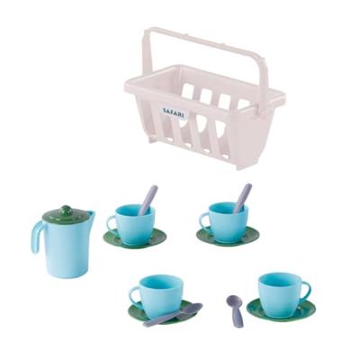Cavallino servies in mand blauw, 15dlg. Cavallino servies in mand blauw, 15dlg.
