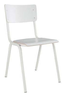 Zuiver Eetkamerstoel 'Back to School' kleur Wit
