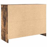 Dressoir met lade 101x35x76 cm spaanplaat gerookt eikenkleurig - thumbnail