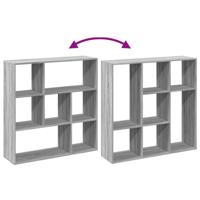 Boekenkast 102x29x143 cm bewerkt hout grijs sonoma eikenkleurig - thumbnail