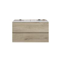 Badkamermeubelset Gliss Zeus 100 cm Licht Grijs Eiken - thumbnail