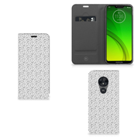 Motorola Moto G7 Power Hoesje met Magneet Stripes Dots - thumbnail