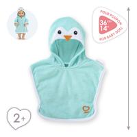Corolle badcape voor babypop - pinguin, 36cm - thumbnail