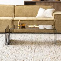 By-Boo Salontafel 'Shadow' Glas, 120 x 60cm, kleur Bruin - thumbnail