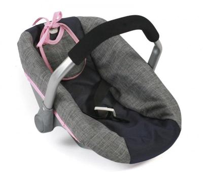 Poppen Autozitje Maxi-Cosi-stijl - Melange Navy Grijs Poppen Autozitje Maxi-Cosi-stijl - Melange Navy Grijs