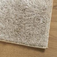 VidaXL Vloerkleed istan hoogpolig glanzend 80x150 cm beige - thumbnail