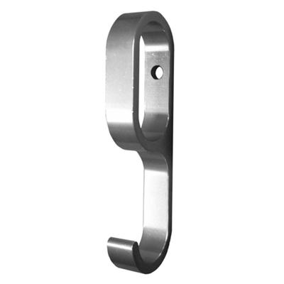 Schuifhaak 8 mm breed mat zwart