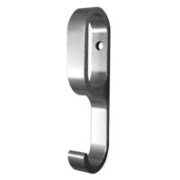 Schuifhaak 8 mm breed mat zwart - thumbnail