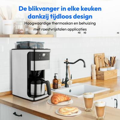 Drip Koffiemachine Medion 1000 W Zilverkleurig 1 L