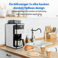 Drip Koffiemachine Medion 1000 W Zilverkleurig 1 L - thumbnail