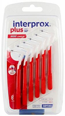 Interprox Plus ragers mini conical rood 6 Stuks