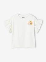 Meisjes-t-shirt met ruches van Engels borduurwerk ecru - thumbnail