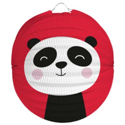 Lampion Rond Rood Panda - 22cm