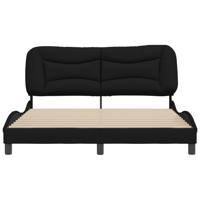 Bedframe zonder matras stof zwart 160x200 cm - thumbnail
