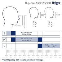 Dräger X-plore 3500 (Halfgelaatsmasker - L) - thumbnail