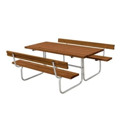 Picknicktafel Retro Teak 2 Rugleuningen Picknicktafel Retro Teak 2 Rugleuningen