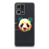 OPPO Reno7 4G Telefoonhoesje met Naam Panda Color - thumbnail