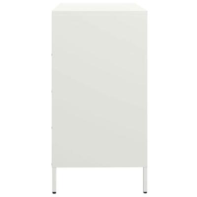 Dressoir 68x39x73,5 cm koudgewalst staal wit