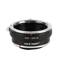 K&F Concept lens adapter Canon EF/EF-S naar EF-M met 1/4" statiefaansluiting - thumbnail
