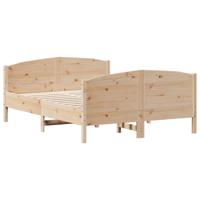 Bedframe zonder matras massief grenenhout 140x200 cm - thumbnail