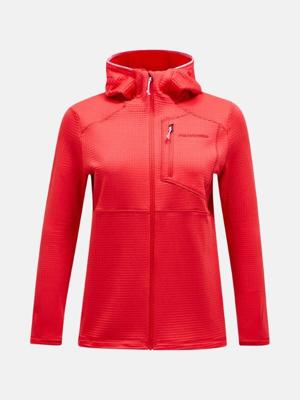 Peak Performance Trail Polartec Zip Hood Fleece Dames Brilliant Red S Peak Performance Trail Polartec Zip Hood Fleece Dames Brilliant Red S