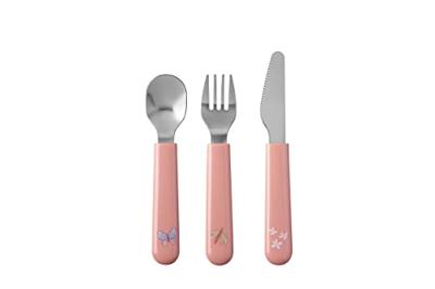 Mepal Bestek Little Dutch Flowers and Butterflies 3-delig Roze - thumbnail