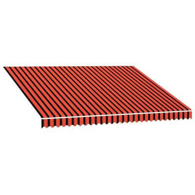 VidaXL Luifeldoek 400x300 cm canvas oranje en bruin VidaXL Luifeldoek 400x300 cm canvas oranje en bruin