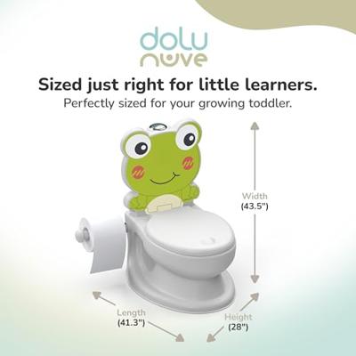 Dolu Educatief Potje Kikker + Geluid Wit/Groen