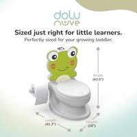 Dolu Educatief Potje Kikker + Geluid Wit/Groen - thumbnail