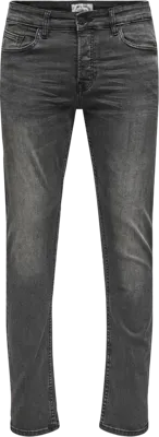 ONLY & SONS slim fit jeans ONSLOOM Black Denim 0447 ONLY & SONS slim fit jeans ONSLOOM Black Denim 0447