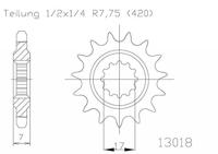ESJOT Sprocket 420 11z standard - thumbnail