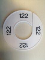 Maatring 9cm wit/zwart 122 - thumbnail