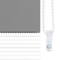 Duo rolgordijn 120 x 175 cm grijs - thumbnail