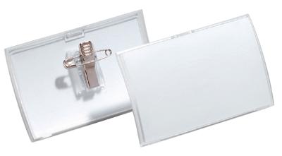 Durable badge met combiclip Click Fold ft 54 x 90 mm