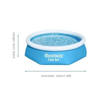 Bestway Zwembad Fast Set opblaasbaar rond 244x66 cm 57265 - thumbnail
