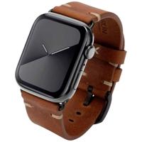 JT Berlin Watchband Alex II Vintage Horlogeband 42 mm, 44 mm, 45 mm, 46 mm M Bruin, Zwart Watch Series 1, Watch Series 2, Watch Series 3, Watch Series 4, Watch - thumbnail