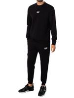 EA7 Emporio Armani 8NPM30 Sweater Heren Zwart/Wit - Maat L - Kleur: Zwart | Soccerfanshop - thumbnail