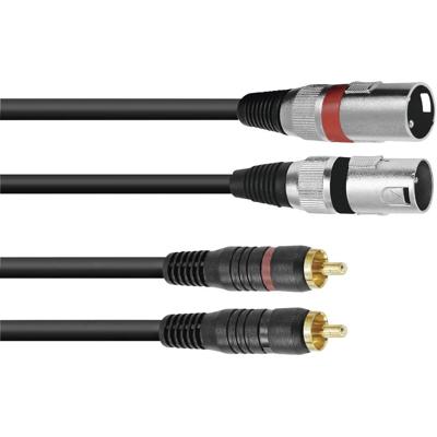 OMNITRONIC 3022522E XC2 60 2x XLR (M) kabel 6 m