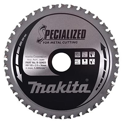 Makita Zaagblad Met. 185X30X2,0 38T 0G - B-33423 Makita Zaagblad Met. 185X30X2,0 38T 0G - B-33423