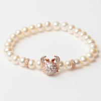 Lancaster JLA-BR-CRAB-2-WH 16 mm Dames armband - thumbnail