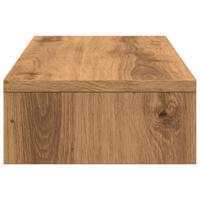Monitorstandaard verstelbaar 60x24x10,5cm hout artisanaal eiken - thumbnail