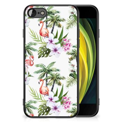 iPhone SE 2022 | SE 2020 | 7/8 Dierenprint Telefoonhoesje Flamingo Palms