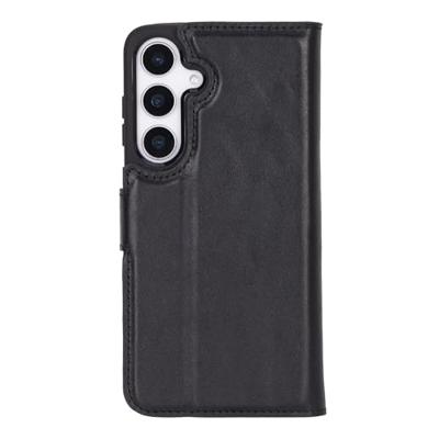 NorthLife Samsung Galaxy S25 - Leren Afneembare 2-in-1 bookcase telefoonhoes - Zwart